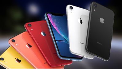 Frontal y trasera iPhone XR en varios colores