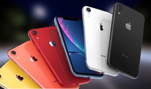 Frontal y trasera iPhone XR en varios colores