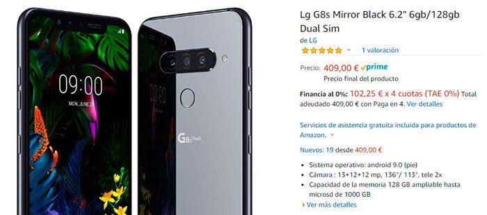 comprar el LG G8s ThinQ
