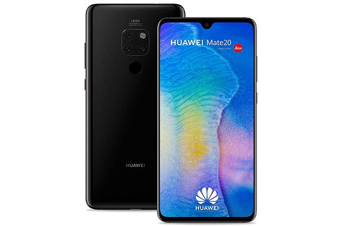 Frontal y trasera del Mate 20
