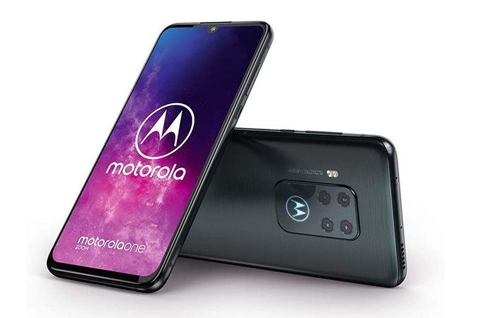 Frontal y trasera del Motorola One Zoom