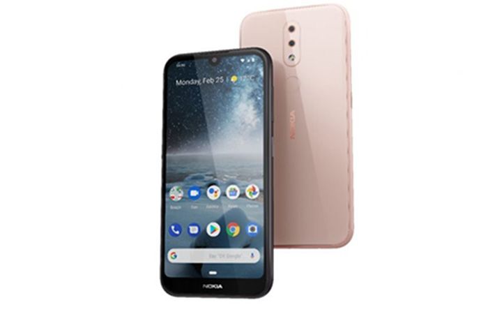 Frontal y trasera del Nokia 4.2