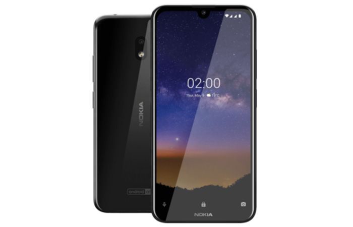 Frontal y trasera del Nokia 2.2