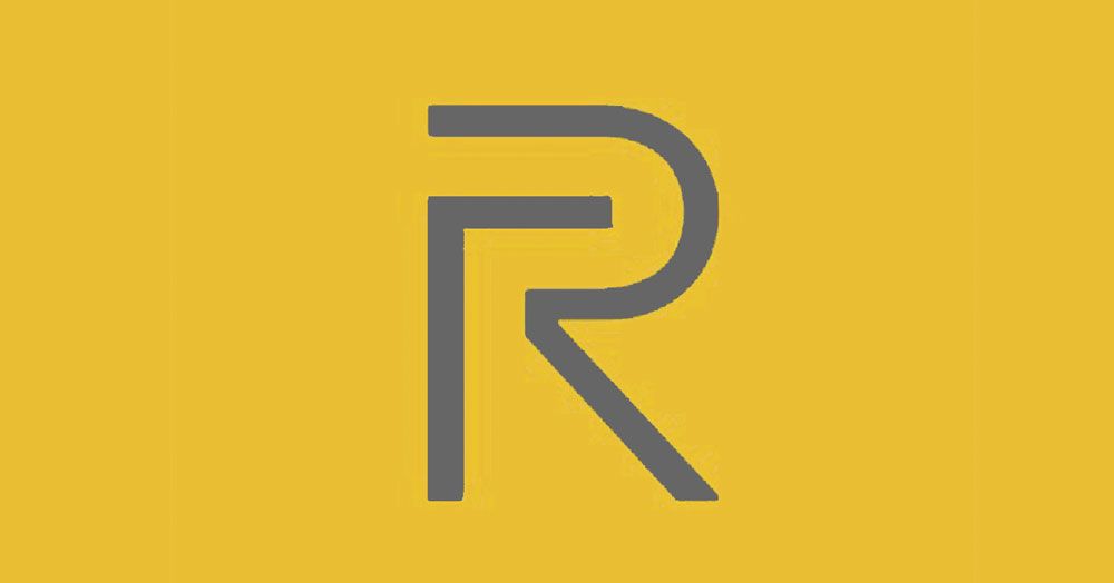 Realme logo en amarillo