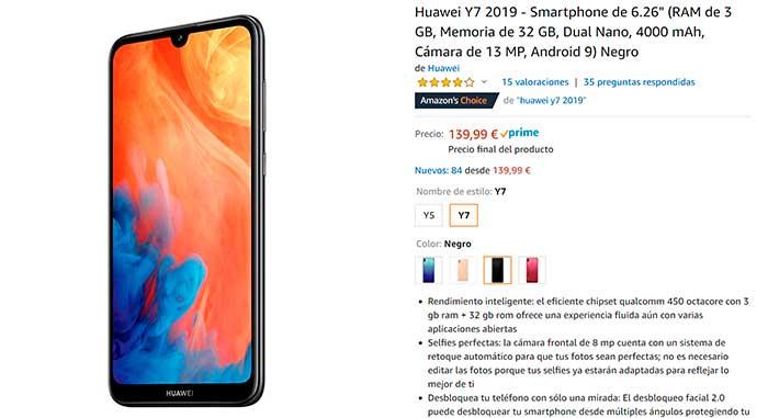 comprar el Huawei Y7 de 2019