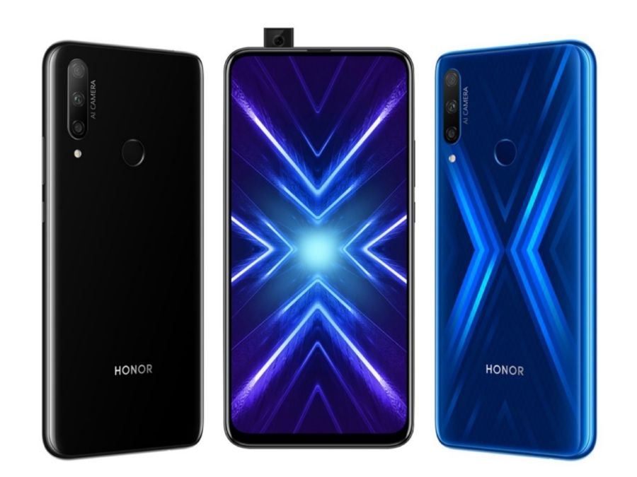 Honor 9X azul y negro