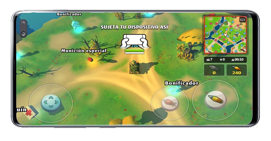 Mapa en PvPets: Tank Battle Royale