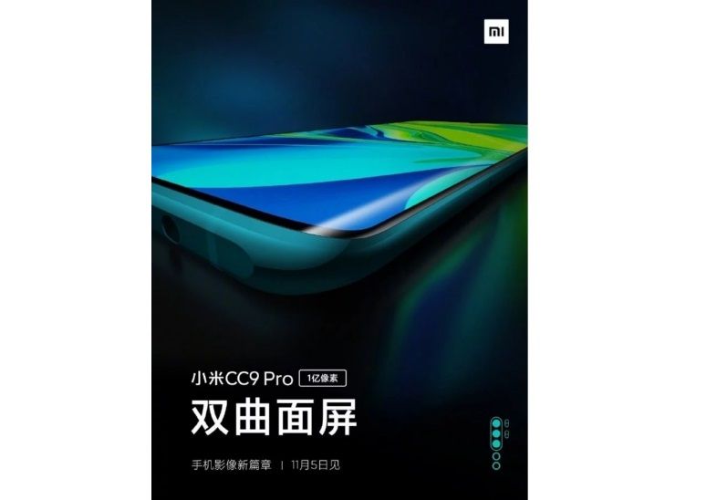 Mi Note 10 panel curvo