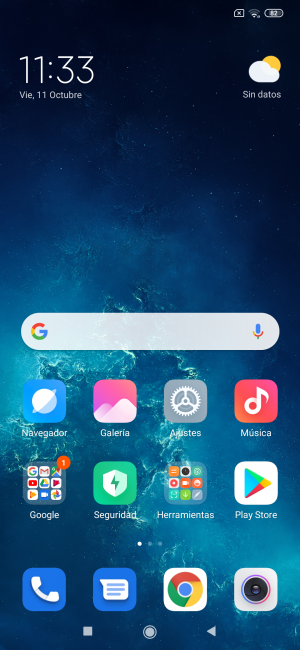 Escritorio del Xiaomi Mi 9 Lite