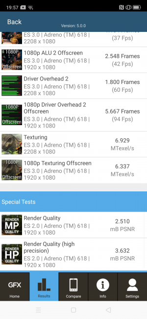 GFXbench resultado Realme X2