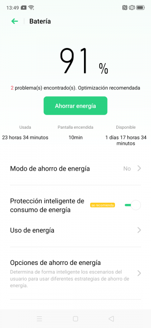 Datos batería del Realme X2