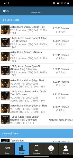 Resultados GFXbench OnePlus 7T Pro