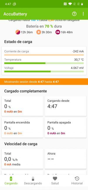 Consumo del OnePlus 7T Pro