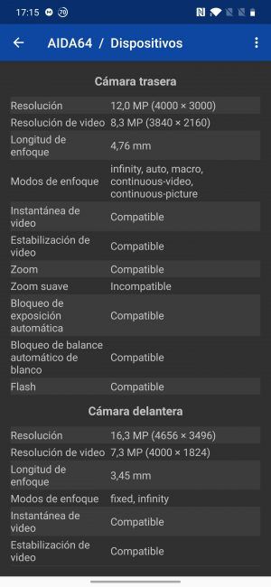 Datos cámaras del OnePlus 7T Pro