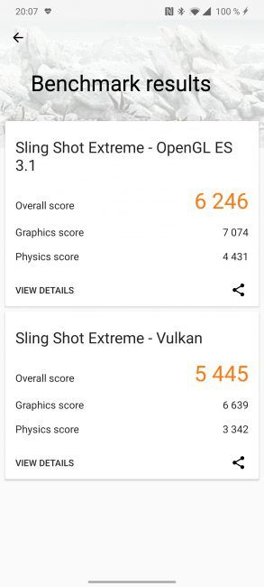 Resultado 3D Mark OnePlus 7T Pro