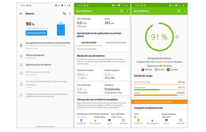 resultado batería oneplus 7t