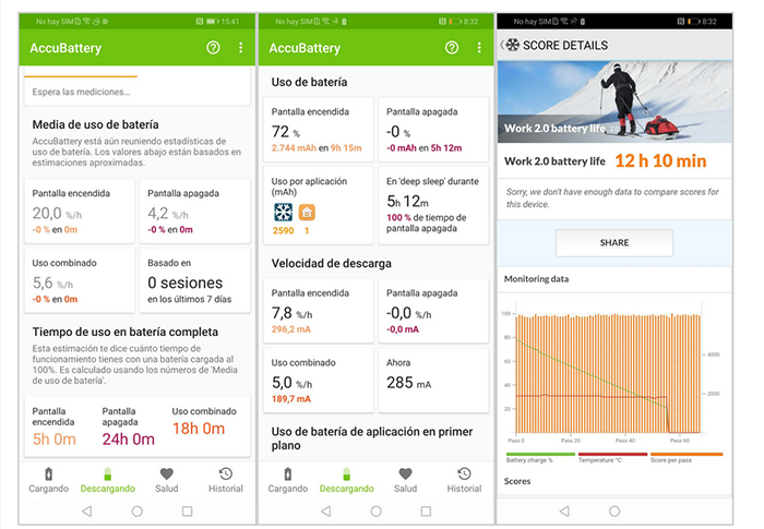 Pruebas de bateria del Huawei P Smart Z