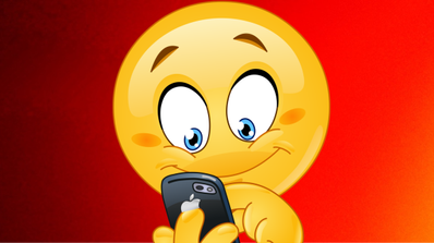 emoticono escribiendo con iphone