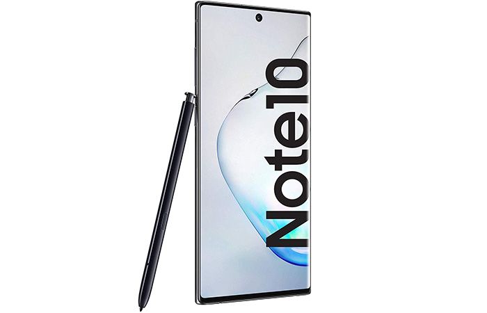 frontal samsung galaxy note 10 y s-pen