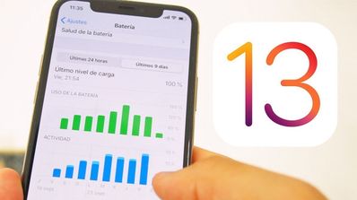 iOS 13 iPhone batería