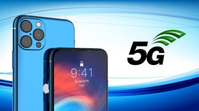 iPhone 12 con 5G concepto