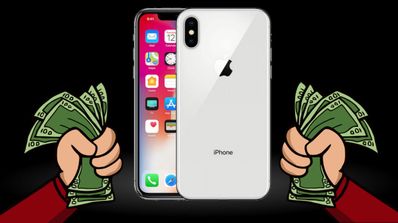 iPhone X sacar dinero