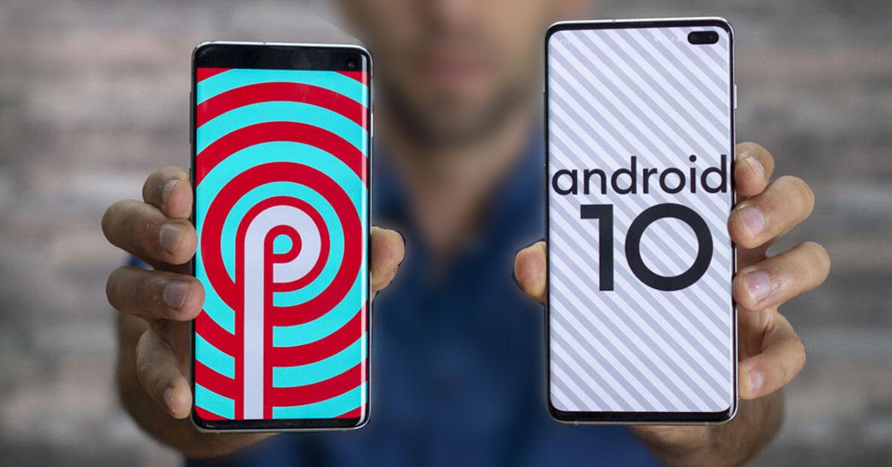 Galaxy S10+ android 9 pie android 10