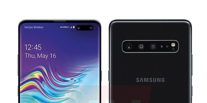 Frontal y trasera del Galaxy S10 5G