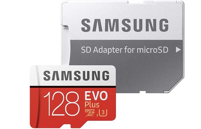 micro sd y adaptador samsung evo 128 gb