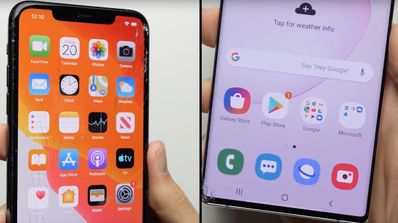 test daños iphone 11 pro max note 10 plus