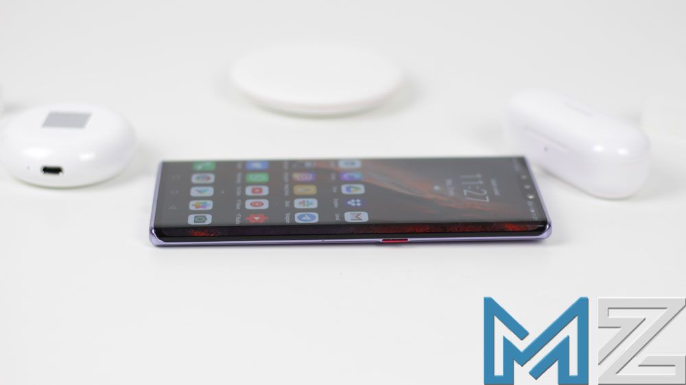 Botón de encendido en el Huawei Mate 30 Pro