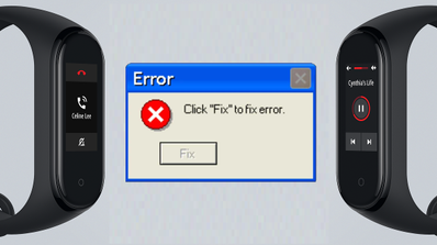 Mi Band 4 error