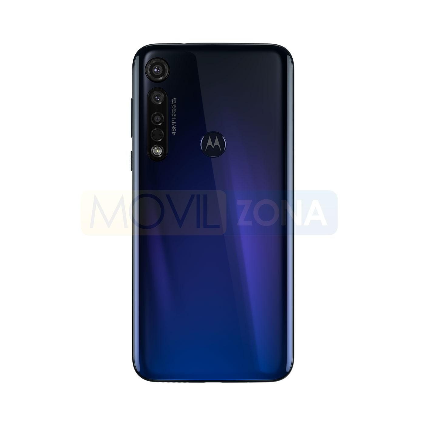 Motorola Moto G8 Plus trasera azul