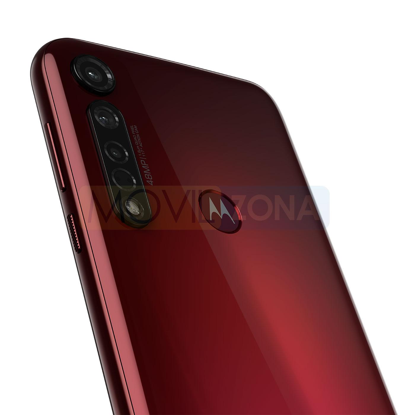Motorola Moto G8 Plus rojo cámaras