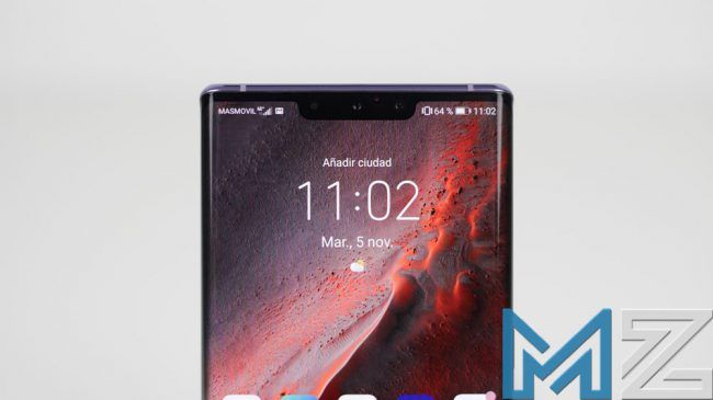 Notch integrado en el Huawei Mate 30 Pro