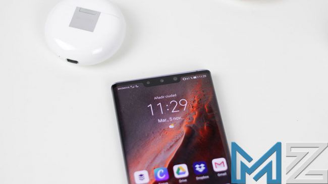 Imagen de pantalla superior del Huawei Mate 30 Pro