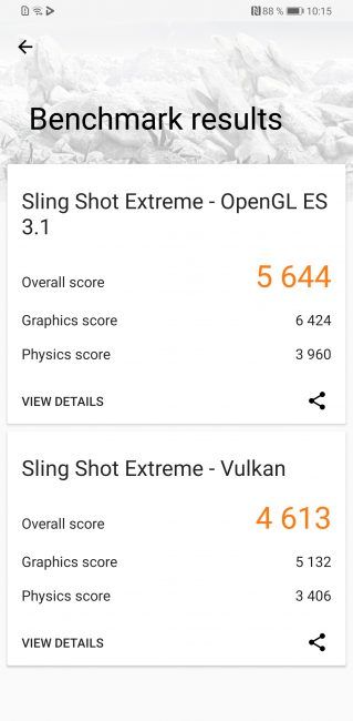 Resultados en ·D Mark del Huawei Mate 30 Pro