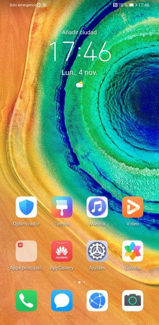 Escritorio del Huawei Mate 30 Pro
