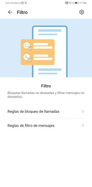 Filtro en el Huawei Mate 30 Pro
