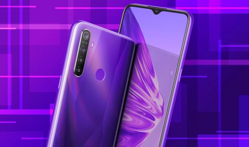 realme 5 fondo morado