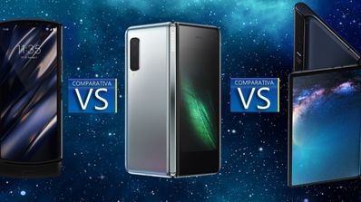 comparativa motorla razr vs galaxy fold vs mate x