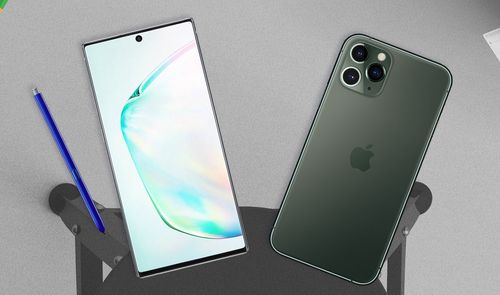 note 10 y iPhone xs max