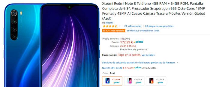 oferta del Xiaomi Redmi Note 8