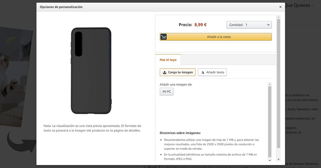 Personalizar la funda móvil