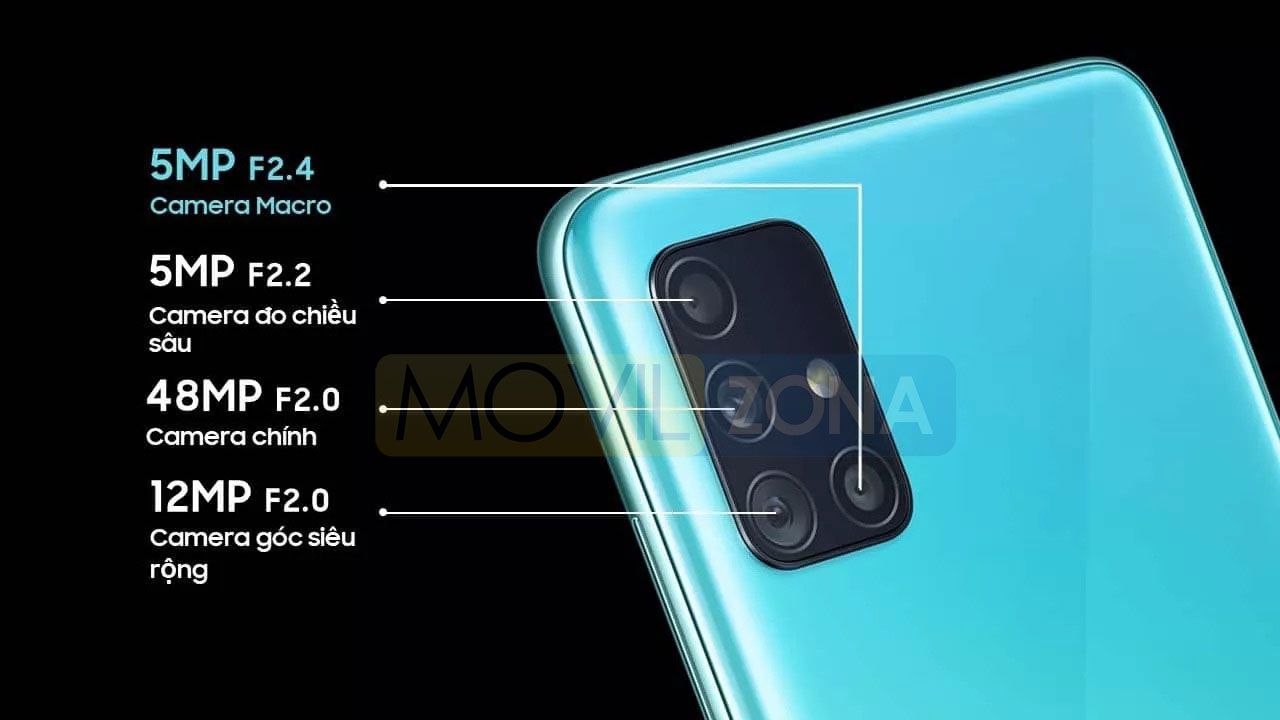 Samsung Galaxy A51 cámara