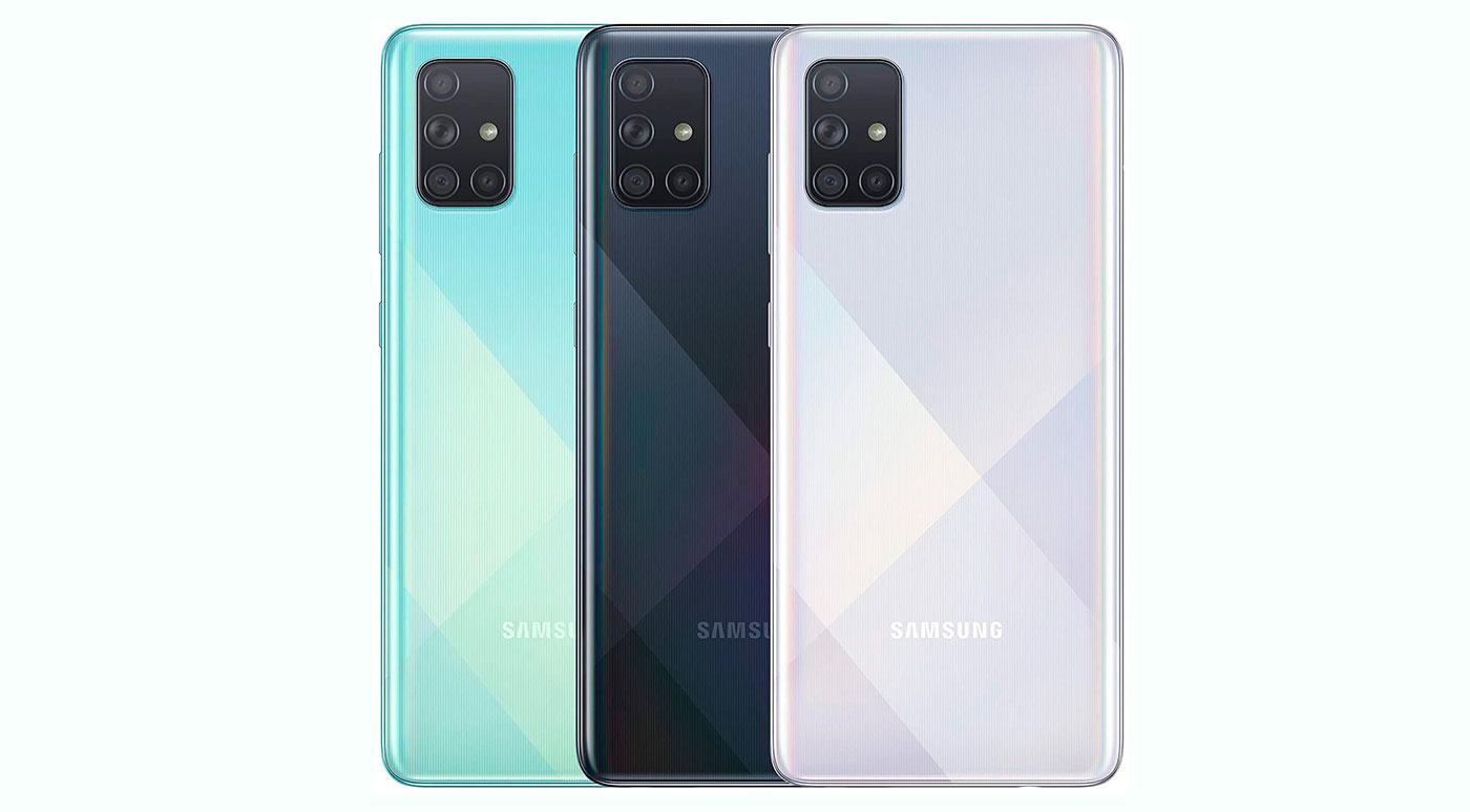 Samsung Galaxy A71 colores