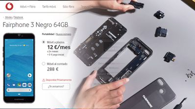 Vodafone Fairphone 3 tarifas vodafone