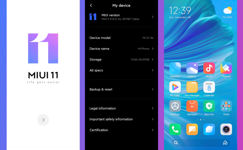 miui 11 en el mi a3