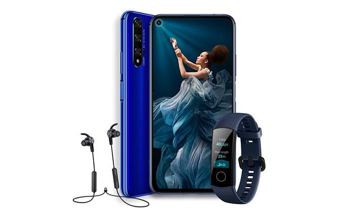 Honor 20 con accesorios