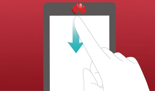 Huawei barra estado deslizar